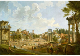 SO VI-294 Giovanni Paolo Panini - Pohled na Forum Romanum