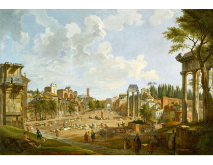 SO VI-294 Giovanni Paolo Panini - Pohled na Forum Romanum