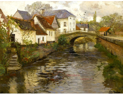 A-1067 Frits Thaulow - Městečko nedaleko La Panne