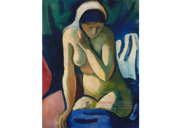 A-6097 August Macke - Nahá dívka s šátkem