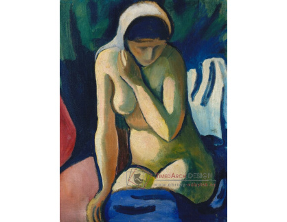 A-6097 August Macke - Nahá dívka s šátkem