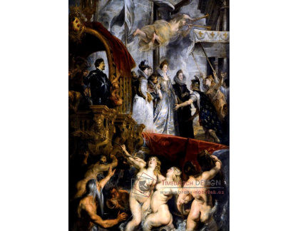 VRU86 Peter Paul Rubens - Příjezd Marie de Medici v přístavu Marseille