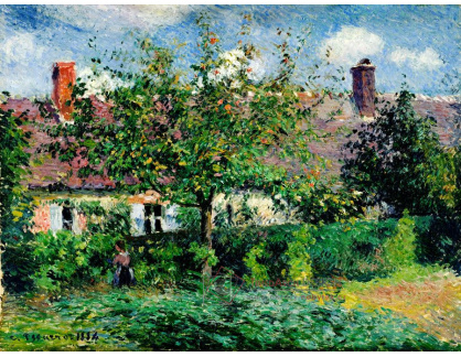 VCP-387 Camille Pissarro - Selský dům u Eragny