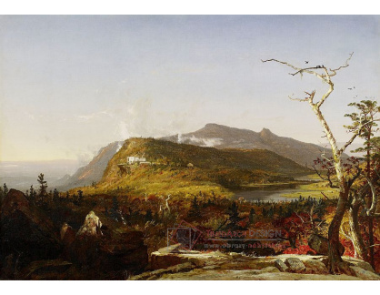 SO XIV-337 Jasper Francis Cropsey - Dům v horách Catskill