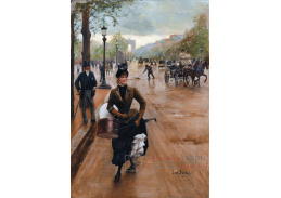 KO II-107 Jean Beraud - Kloboučnictví na Champs Elysées