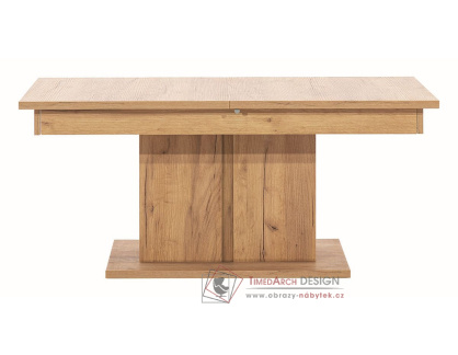 PRISCO PR9, konferenční stolek rozkládací 68x114-144cm, dub craft zlatý
