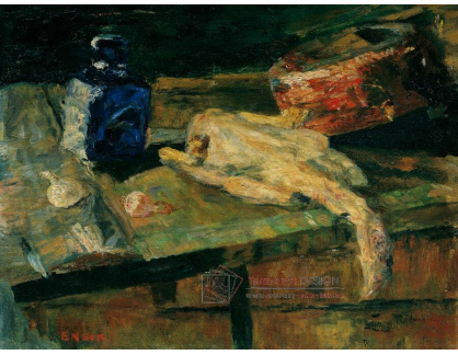 A-6998 James Ensor - Zátiší s modrou lahví