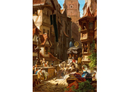 D-7778 Carl Spitzweg - Příjezd dostavníku