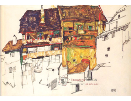 VES 8 Egon Schiele - Staré domy v Českém Krumlově