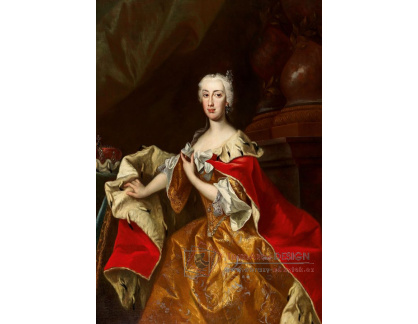 DDSO-227 Johann Gottfried Auerbach -Portrét arcivévodkyně Marie Anny Rakouské
