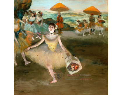 A-219 Edgar Degas - Tanečnice s kyticí