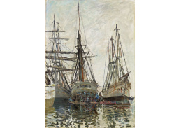 A-302 Claude Monet - Lodě v přístavu