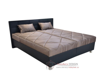 BELFAST, čalouněná postel 160x200cm, pevně načalouněné matrace