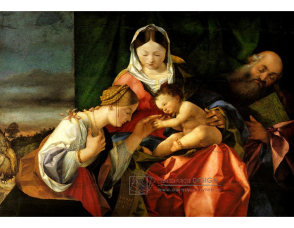 VLL 05 Lorenzo Lotto - Mystická svatba svaté Kateřiny