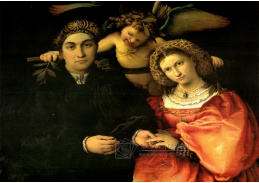 VLL 06 Lorenzo Lotto - Portrét Messera Marsilio a jeho manželky