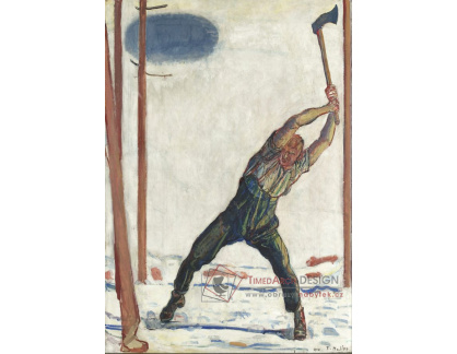 SO XVII-45 Ferdinand Hodler - Dřevorubec