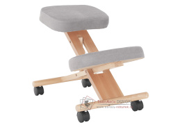 FLONET, ergonomická klekačka, buk / látka šedohnědá