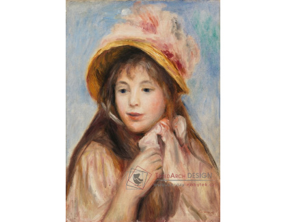 D-6914 Pierre-Auguste Renoir - Dívka s růžovým kloboukem