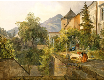 A-1792 Ludwig Halauska - Idyla v zahradě