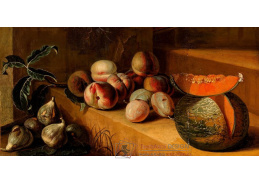 D-9858 Francois Desportes - Ovoce na kamenné římse