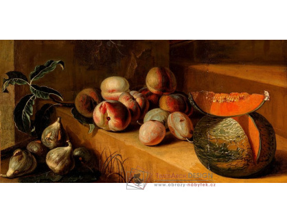 D-9858 Francois Desportes - Ovoce na kamenné římse