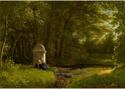 A-7257 Alexandre-Hyacinthe Dunouy - Potok u lesní mýtiny v Ermenonville