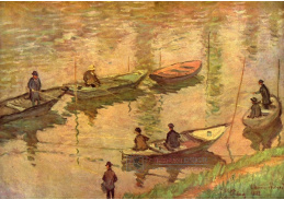 VCM 10 Claude Monet - Rybáři na Seině u Poissy
