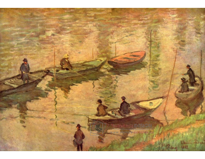 VCM 10 Claude Monet - Rybáři na Seině u Poissy