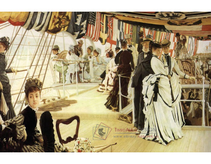R16-120 James Tissot - Ples na palubě lodi