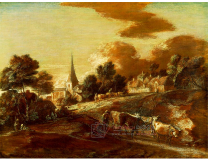 SO XII-343 Thomas Gainsborough - Vesnická krajina