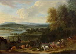 A-7240 Adriaen Frans Boudewyns - Krajina s postavami