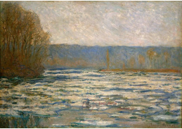 VCM 157 Claude Monet - Tání ledu na Seině nedaleko Bennecourt
