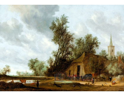 SO XIV-473 Salomon van Ruysdael - Zastavení v hostinci