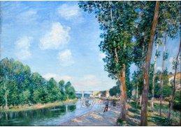 SO XVI-117 Alfred Sisley - Saint-Mammes v červnu