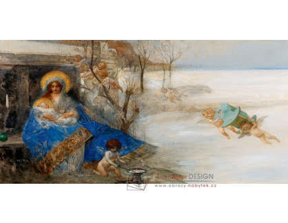A-1194 Eduard Veith - Madonna a dítě obklopené anděly