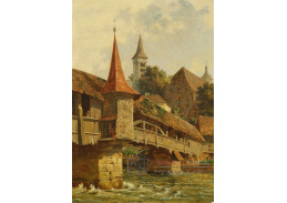 A-8511 Karl Weysser - Pohled na most Spreuer v Lucernu