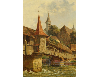 A-8511 Karl Weysser - Pohled na most Spreuer v Lucernu