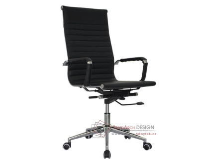 ZK73 MAGNUM, kancelářská židle, ekokůže černá