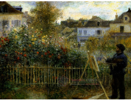KO III-46 Auguste Renoir - Monet malující obraz v jeho zahradě