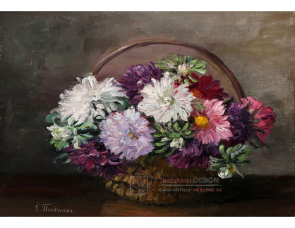 A-1323 Emmy Thornam - Aranžmá s květinami v košíku