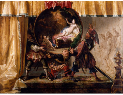 A-1744 Jacques Vigoureux Duplessis - Malovaná žhavá scéna
