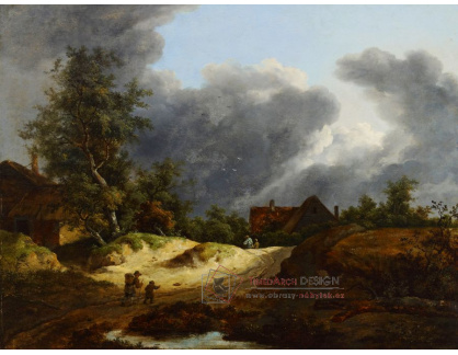 A-3546 Jacob Van Ruisdael - Domy na dunách