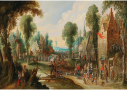 DDSO-4170 Pieter van der Hulst - Rolníci ve vesnici během slavností