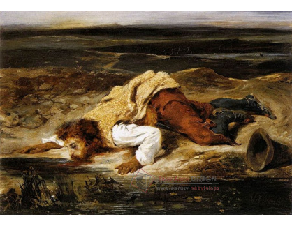 VEF 12 Eugene Ferdinand Victor Delacroix - Smrtelně zraněný Brigand hasí žízeň