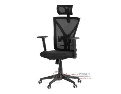 KA-Q851 BK, kancelářská židle, látka mesh černá