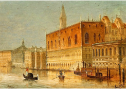 A-7279 August von Siegen - Pohled na Palazzo Ducale v Benátkách