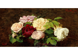 D-8354 Henri Fantin-Latour - Růže na stole