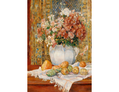 D-9968 Pierre-Auguste Renoir - Zátiší s květinami a pichlavými hruškami