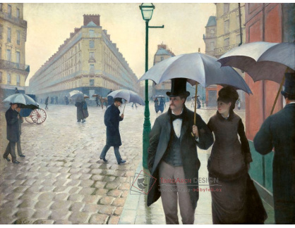 SO V-16 Gustave Caillebotte - Pařížská ulice v deštivém počasí