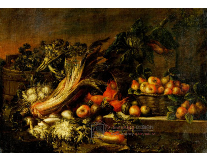 D-8907 Neznámý autor - Zátiší se zeleninou a ovocem